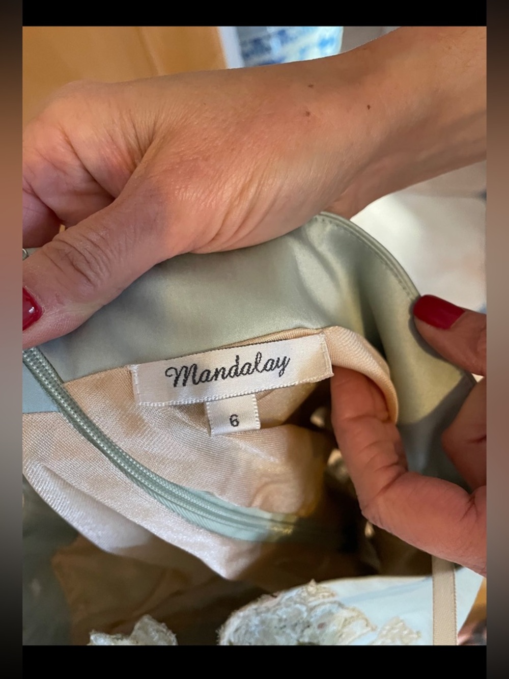 Mandalay Aqua One shoulder Embellished Set - Picture 6 of 8